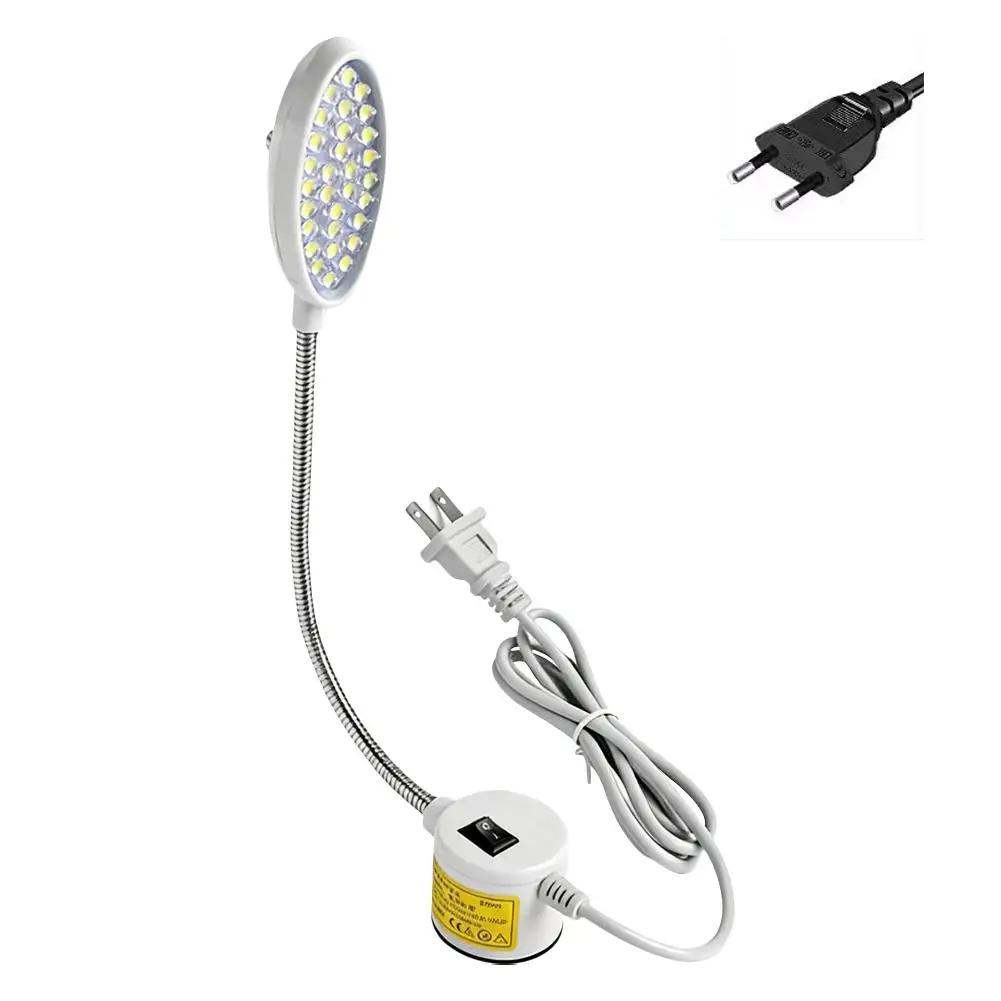 Sewing Machine Light Dimmable LED Work Lamp With 360° Accessories Light Anti-Scratch Base Gooseneck Crafts Bright Eye-Prote T8R0