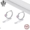 Ohrringe aus Sterlingsilber in Herzform mit Zirkonia: S925 Platin-plattierter Reine Liebe Schmuck