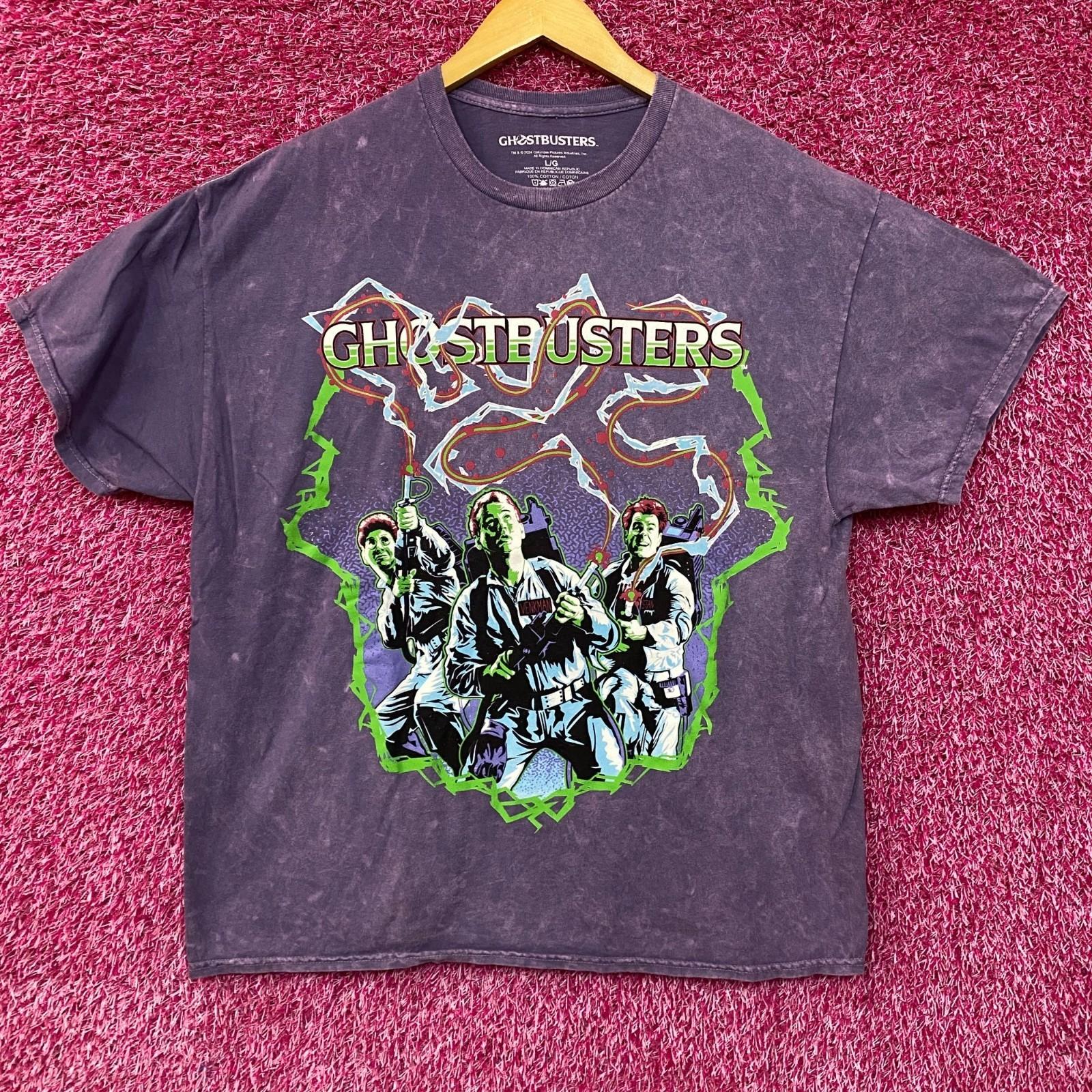 Ghostbusters Classic Team Retro Purple T-Shirt Large XL