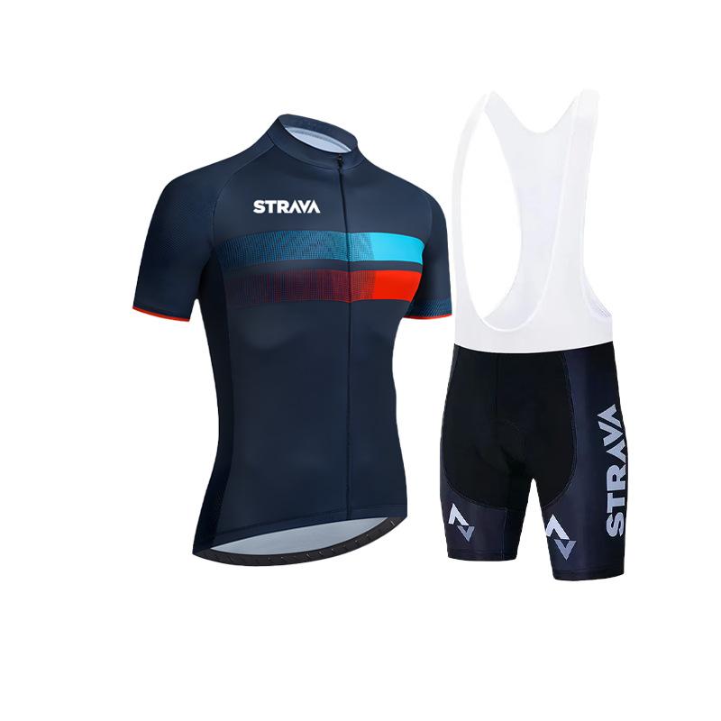 Short-sleeved Men's Tight-fitting Quick-drying Breathable Mountain Road Bike Cycling Suit 2026 Summer Breathable Cycling Suit Set