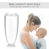Cuillère d'alimentation pour bébé 90 ml de capacité avec balance Bouteille à presser en silicone, Cuillère PP intégrée pour nourrir Riz Pâtes, Fruits, Lait,