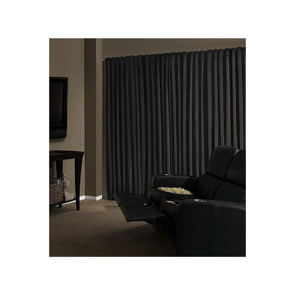 Blackout Discharical Sunny Curtain Piated Black Lcrblck 100x200 Cm