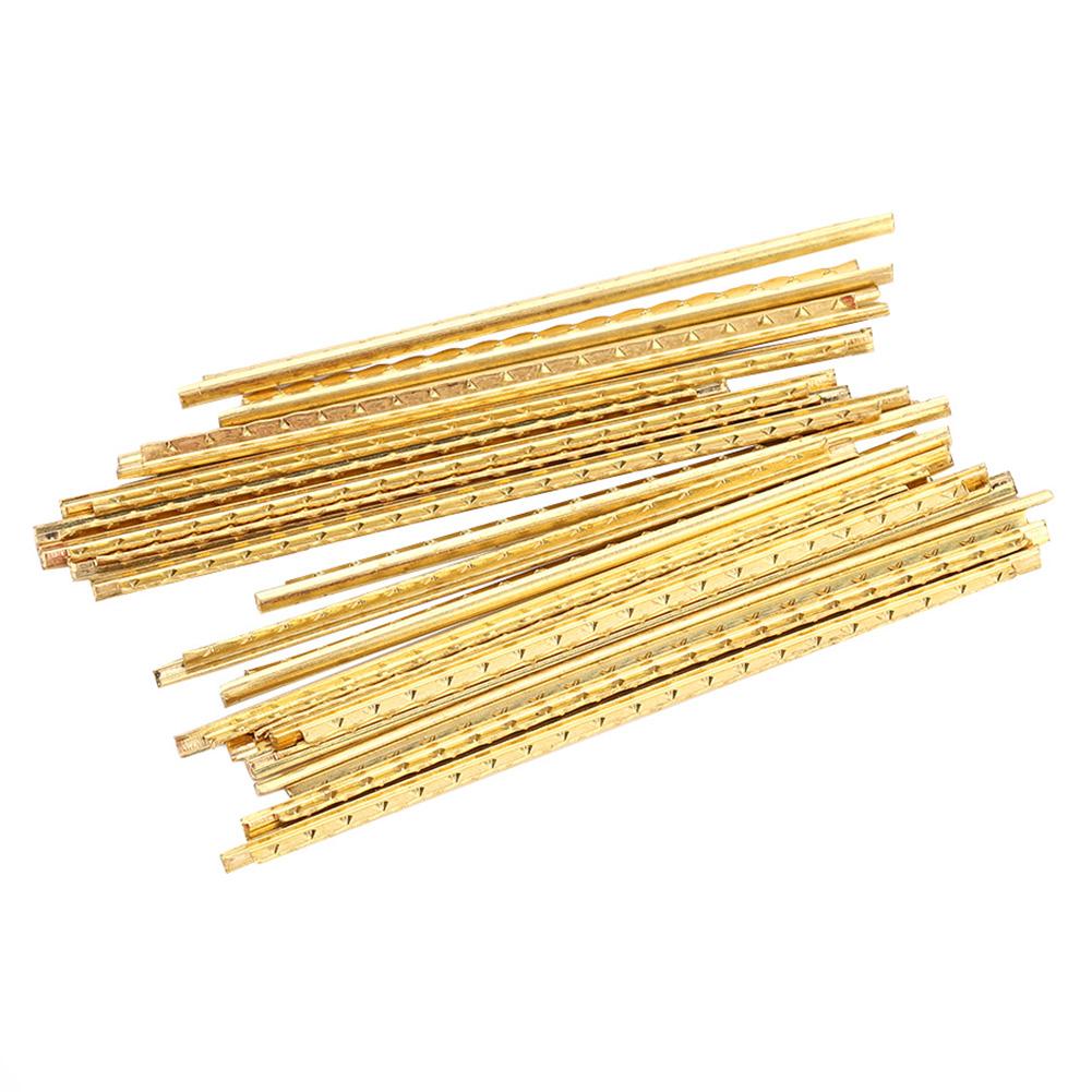 19 Pcs Brass Frets Wire Fretwires Repair Replacement Parts for Classical Acoustic Guitars