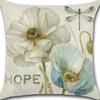 Retro Plant Floral Print Linen Pillow Case Home Living Room Sofa Car Cushion Pillow
