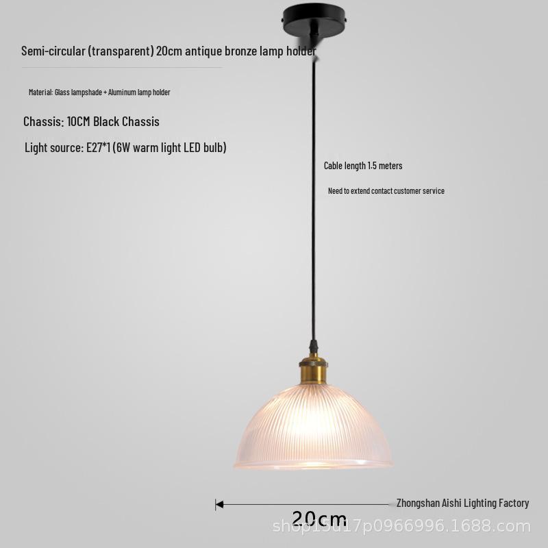 Nordic Style Glass Pendant Lamp for Home or Hotel