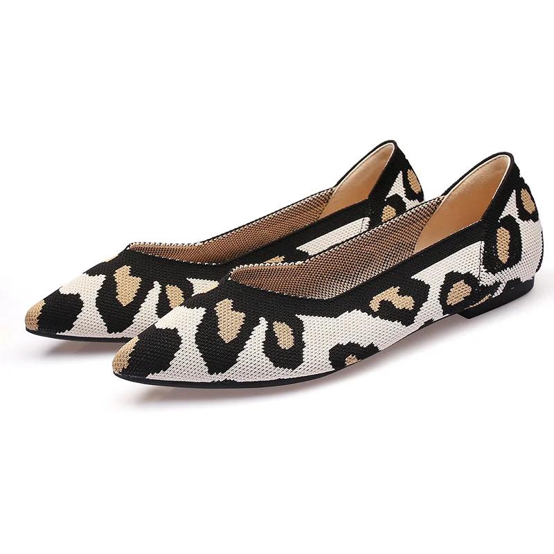 Fashion Women Shoes Flat Knit Breathable Square Heel Fashionable Beautiful Princess Antiskid Rubber Sole Comfortable 2025