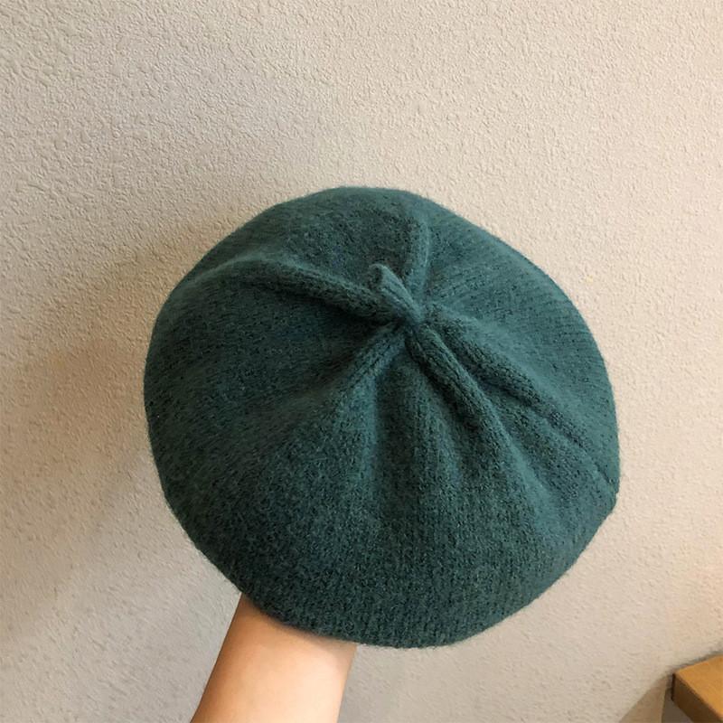Knit Stylish Youthful Beret For Women Cozy And Warm Vintage Hat