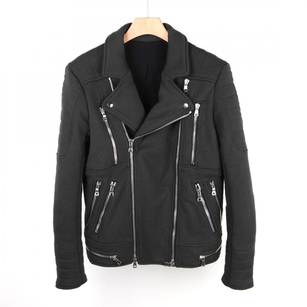 

Куртка Balmain с несколькими молниями Rider цвета хаки C665149
