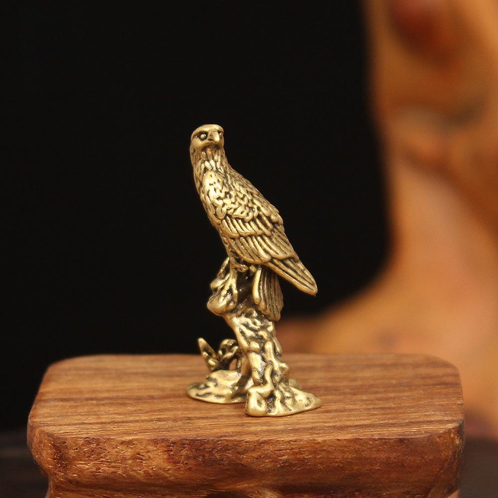 Brass Eagle Ornaments: Creative Office Desktop Decor