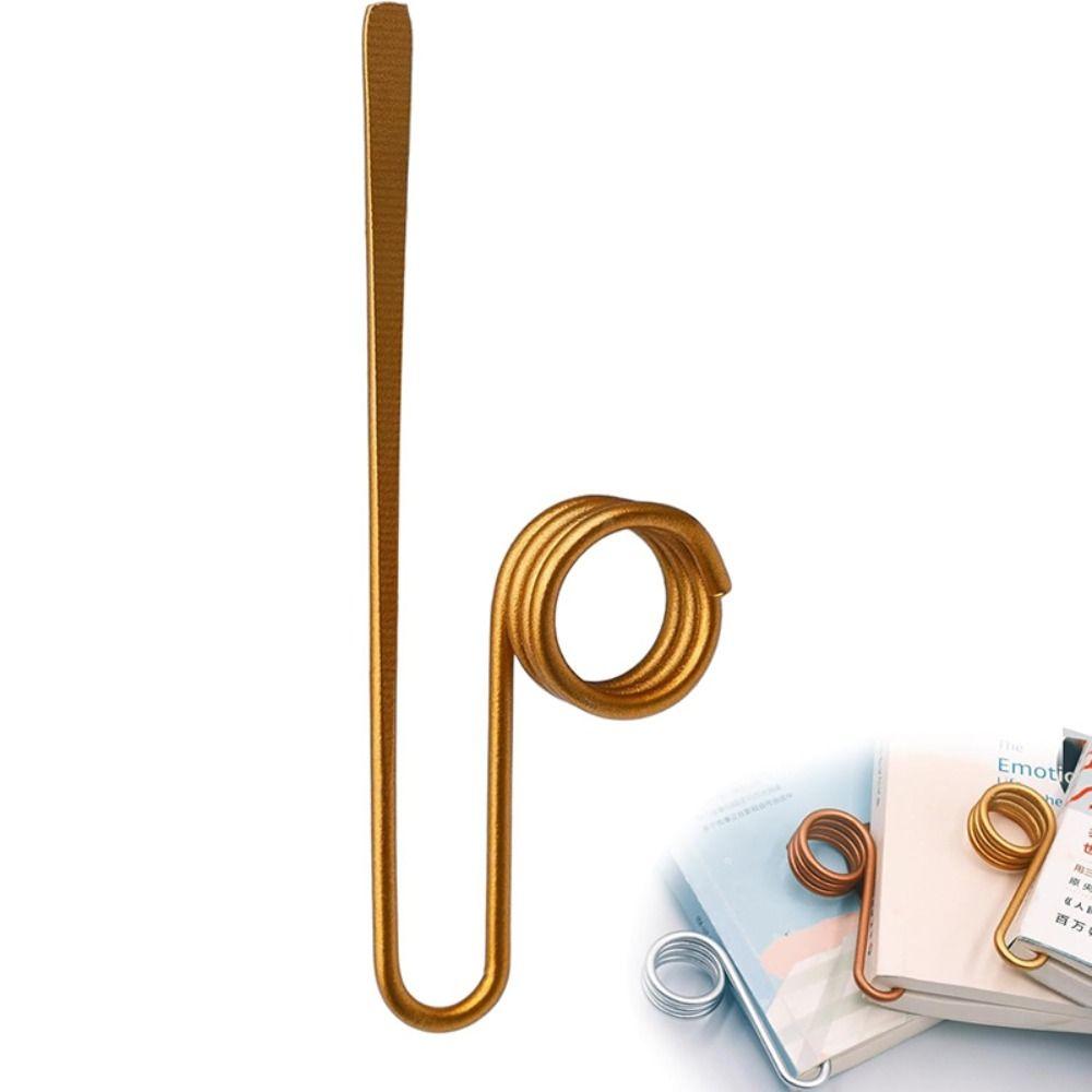 Exquisite Metal Book Holder Portable Thumb Book Page Holder Reading Accessories Ring Bookmark  Gift