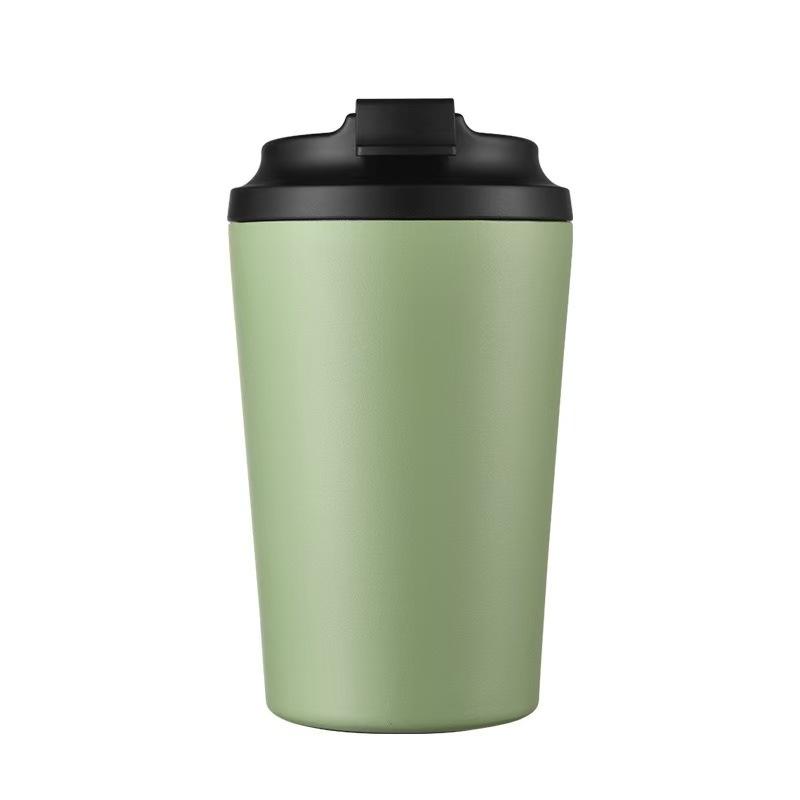 12oz Mehrfarbige Isolierte Edelstahl-Kaffeetasse mit Direkttrinkdeckel