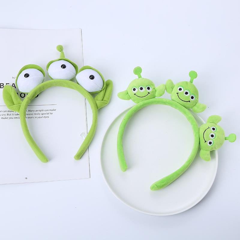 Pixar Toy Story Alien Plush Headband Anime Figure Cosplay Alien Hair Accessories Hair Hoop Hairband Cartoon Children Gift