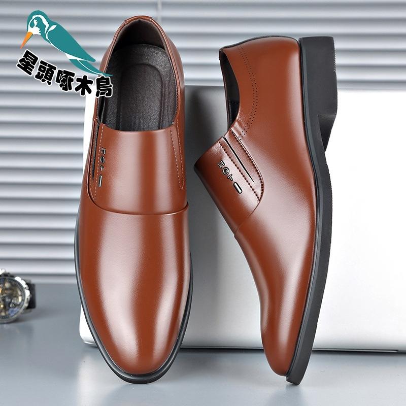 

2025 spring leather shoes men s business dress men s leather shoes spring flow sandals 44