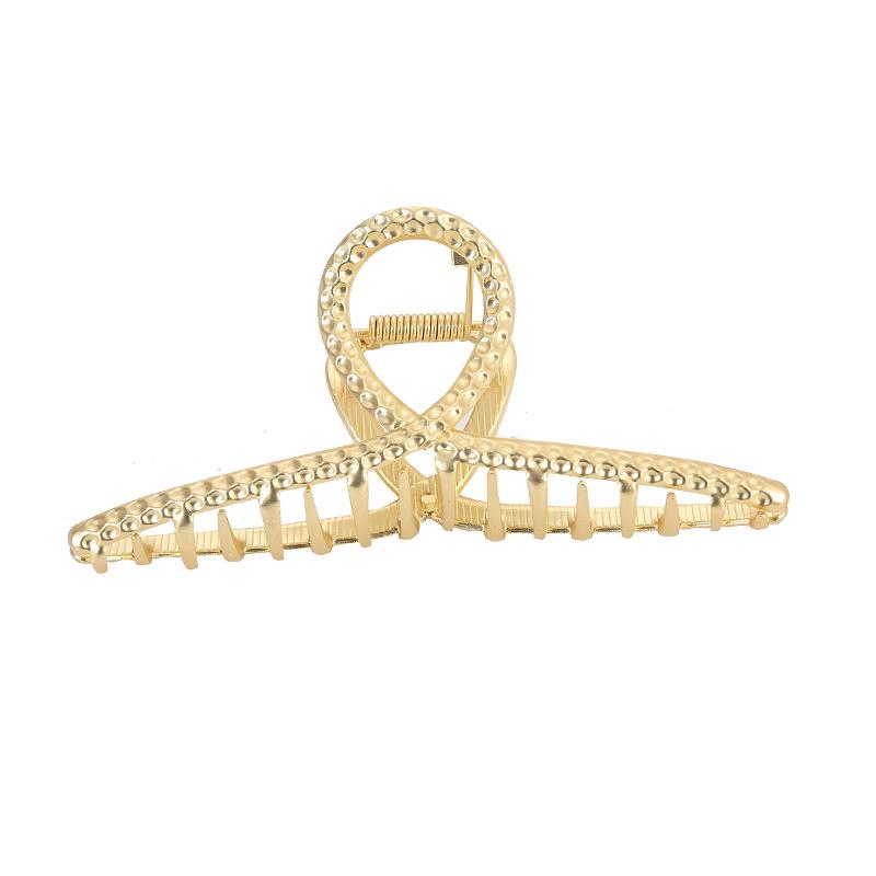 Stylish Korean & Japanese Matte Metal Claw Clip for Updo Hairstyle