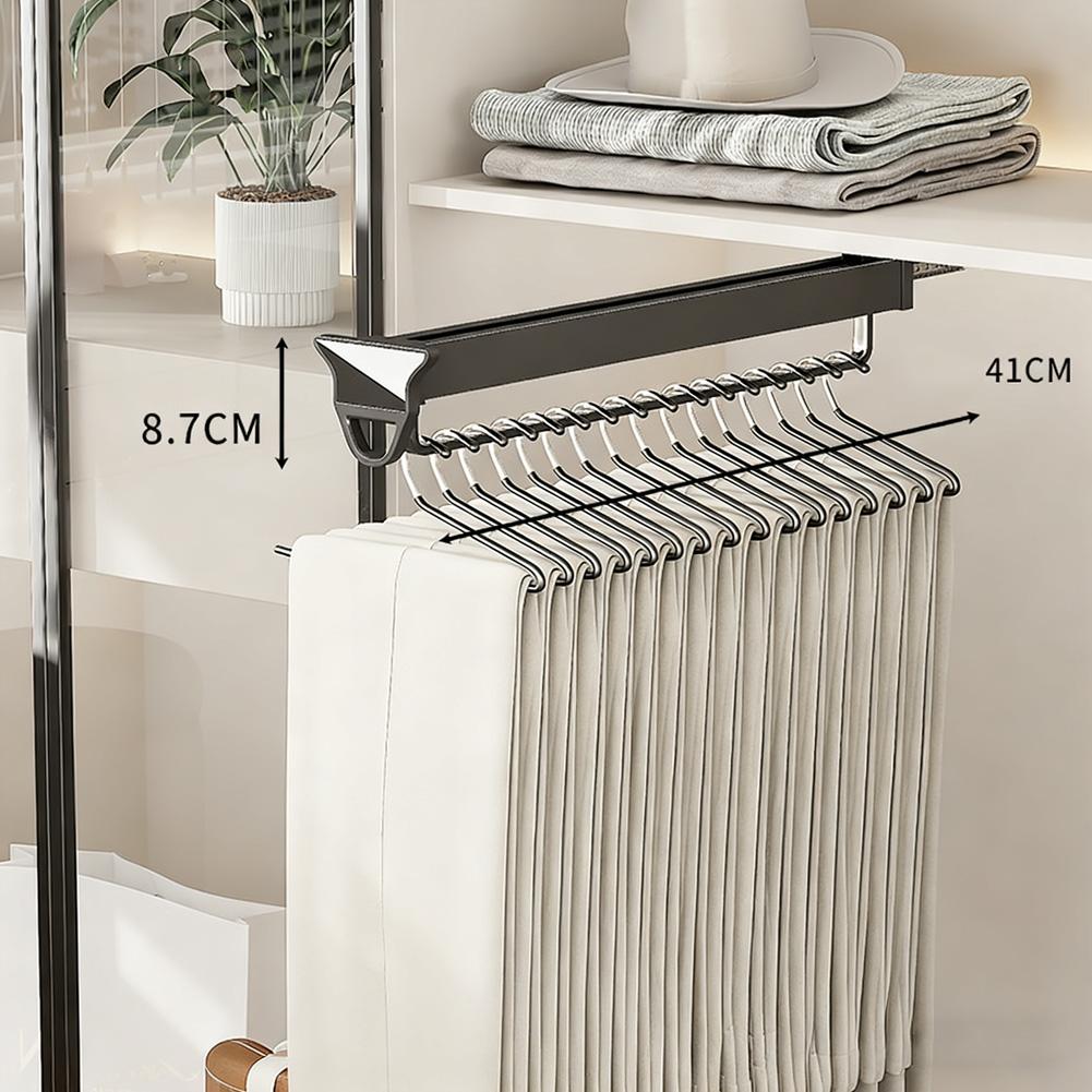 1 Stück ausziehbare Kleiderstange 36&41&46&51&56x9cm Schrankstange mit Soft-Close: Platzsparendes Heavy-Duty Design Möbelbeschläge