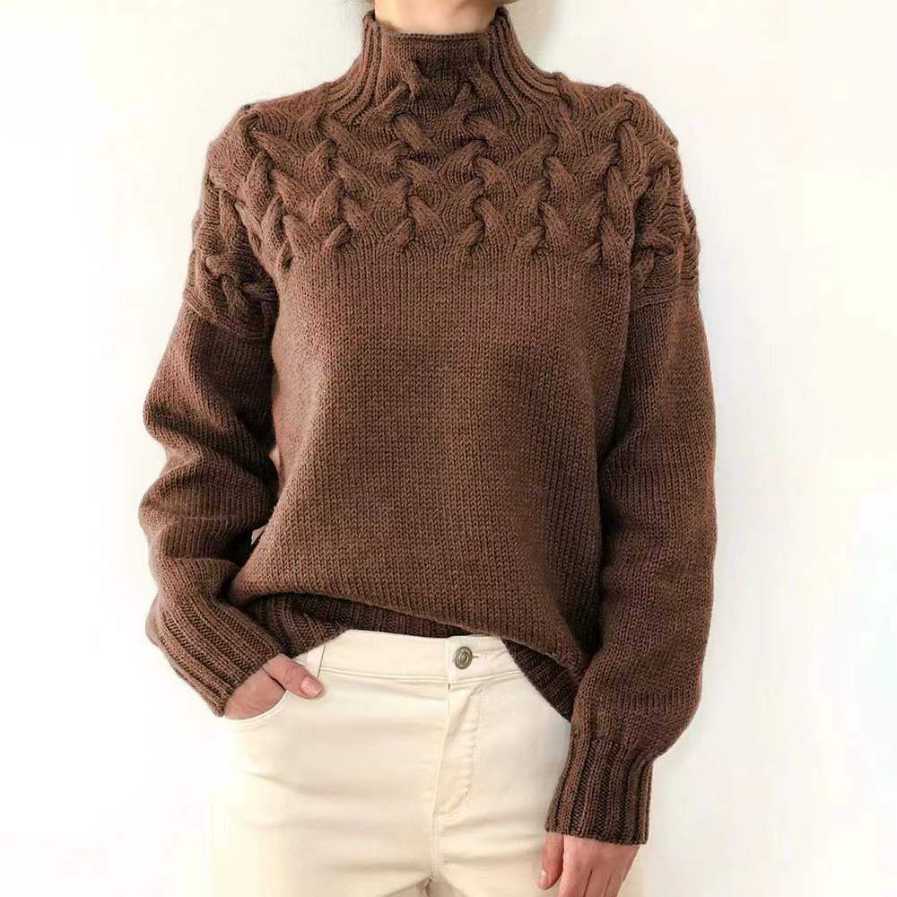 2026 Autumn Winter Women Turtleneck Sweaters Solid Color Knitted Tops Casual Pullovers Female Chic Jumpers Long Sleeve Knitwear