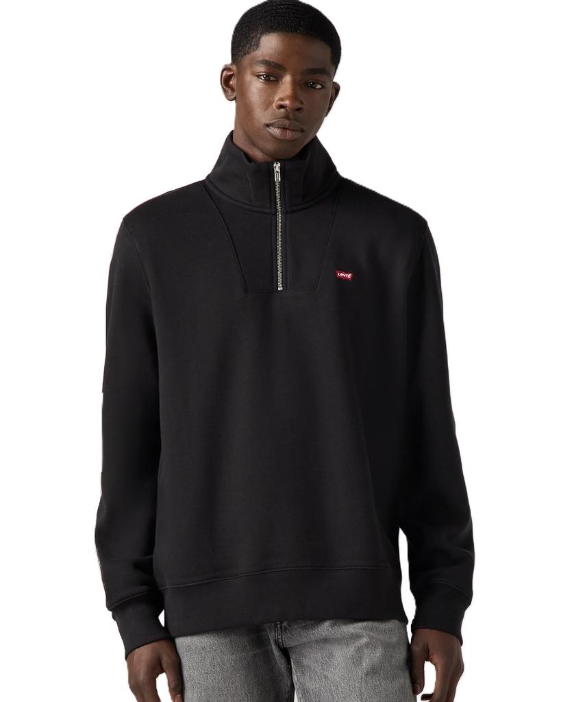 Levi's Logo Quarter Zip Pullover Sweatshirt Long Sleeve Men's 000VT-0000 US L