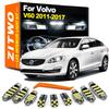 ZITWO 16Pcs Complete LED Bulb Interior Reading Footwell Light Kit For Volvo V60 2011 2012 2013 2014 2015 2016 2017 Accessories