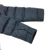Prada Jaqueta de Penas de Pelo para Baixo / Nylon Azul Marinho