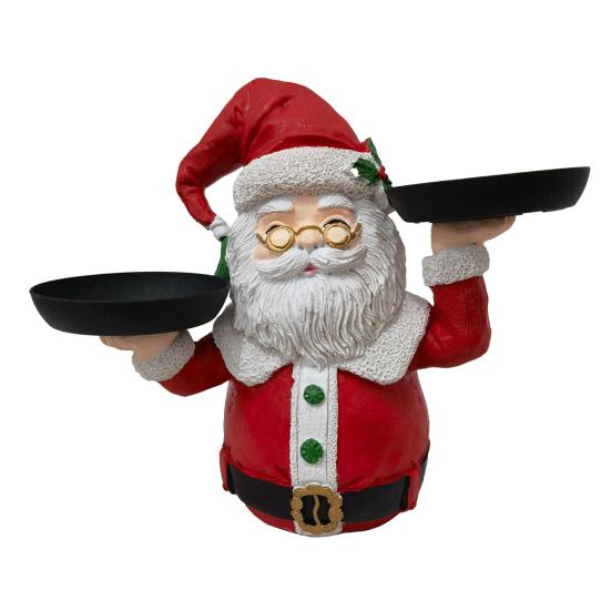 

Yousheng Christmas Santa Claus Tray Cartoon Snowman Cake Stand Candy Snacks Treats Holder with 3 Trays Xmas Holiday Party Decorative Tray Santa Claus