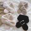 1Pc Plush Soft Scarf Warm Fur Collar Wind-resistant Clothing Accessories Skin-friendly Lace Pearl
