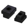 10Pcs Durable M6 M8 M10 M12 T Slot Nuts Carbon Steel Black Oxide Finish Tapped Through Slot Nuts Furniture Nuts