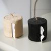 Suport Prosop de Hârtie Cutie Rotundă Premium pentru Șervețele pentru Casă Organizator Multi-Scop pentru Birou Baie Decor Acasă