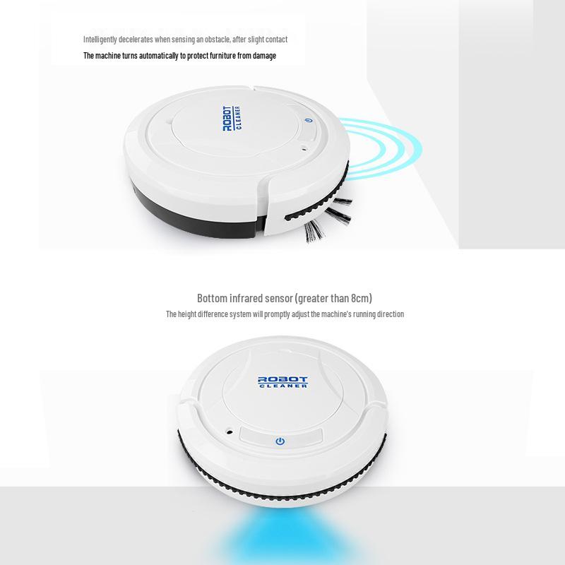 Smart Dual-Use Vacuum: Wet/Dry Mopping Robot - 3-in-1 Sweeping, Suctioning & Mopping Machine