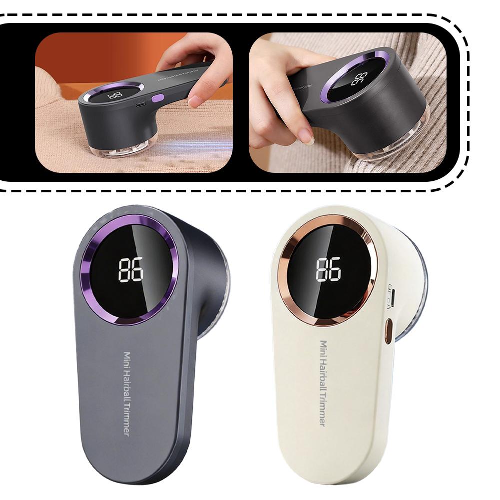 USB Rechargeable Portable Lint Remover LED Display Electric Sweater Shaver Clothes Fabric Hair Ball Trimmer Tools for Household