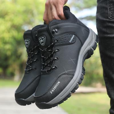 Retro Men Hiking Boots For Spring Autumn Comfort Breath Anti Slip Hiking Shoes Outdoor Camping Waterproof Work Shoes Sizes 39-46