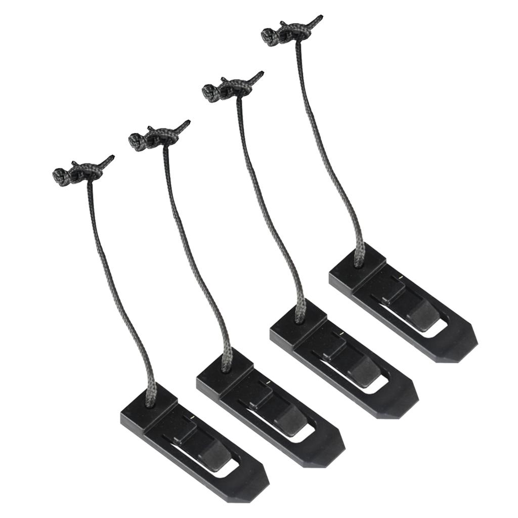 4 Piece Plastic Locking Fin Buckle Watersports Parts
