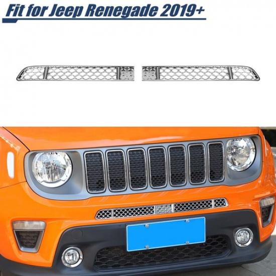 Chrome Front Grill Grille Mesh ect Net Decor Cover Trim For Renegade +