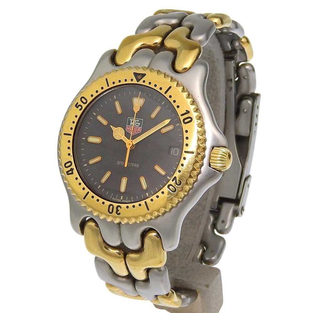 Tag Heuer Cell 200M Watches S95.206 Professional grayDial Stainless Steel Quartz Analog Display Women Used
