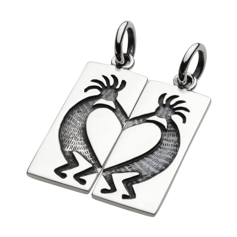 

Kokopelli Парный кулон, серебро p0755 [Cenote] [925 Аксессуары]