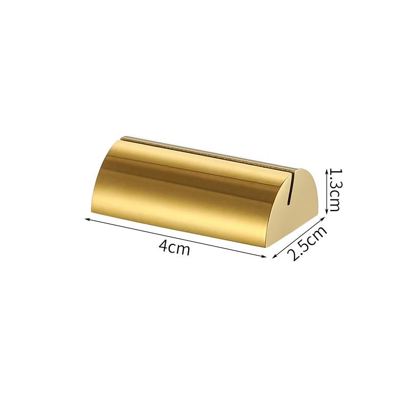 Insert Menu Folder Stainless Steel Card Holder Funny Solid Menu Memo Holder Creative Label Holder Party Photo Picture Clips