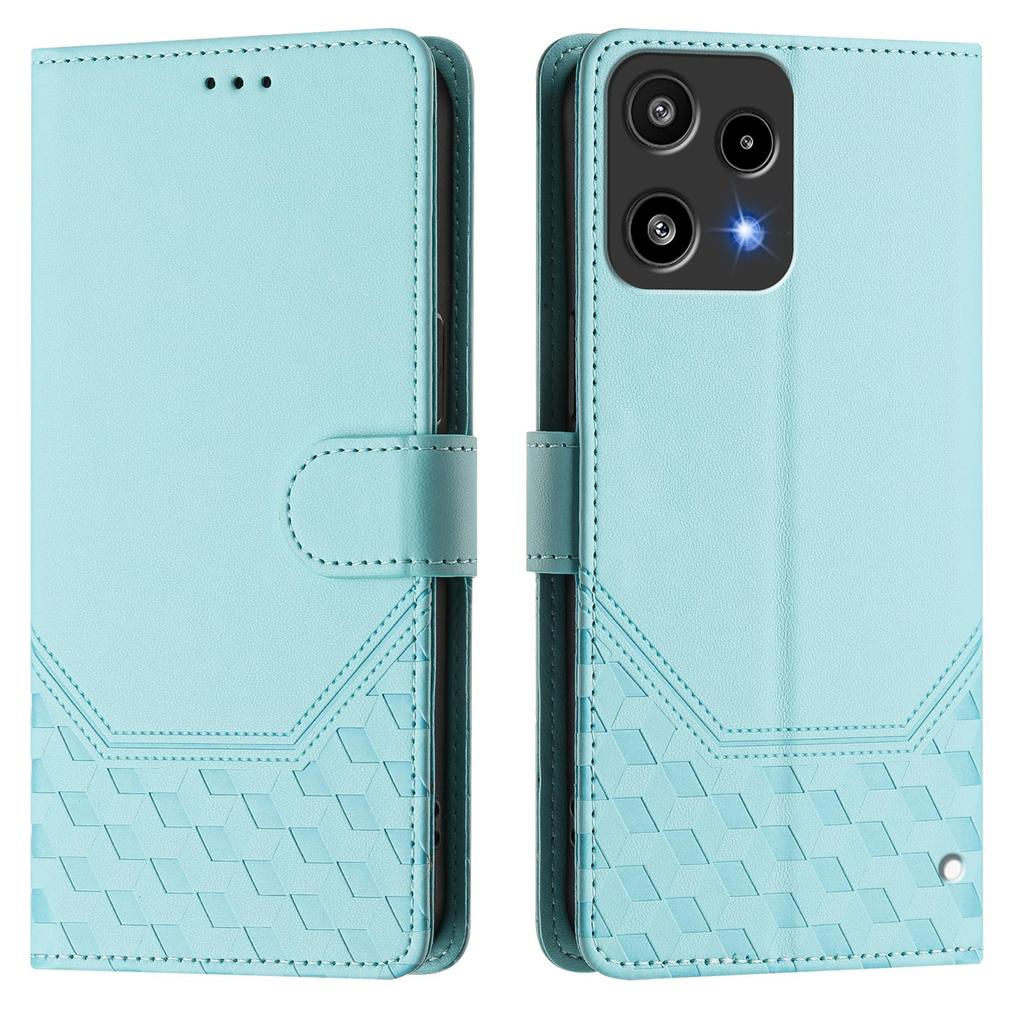For Xiaomi Redmi Note 15 Pro 4G (Global) Case Card Slots Geometry Imprint Leather Phone Cover