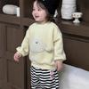Children's Winter Thickened Sweater Set Girls' Winter Clothing Children's Clothing Baby Warm Fleece Sweatpants Baby Clothes
