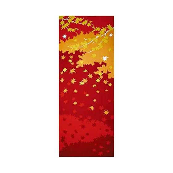 Sarasa Seasonal Tenugui Hand Towel - Made in Japan (November Autumn Leaves)