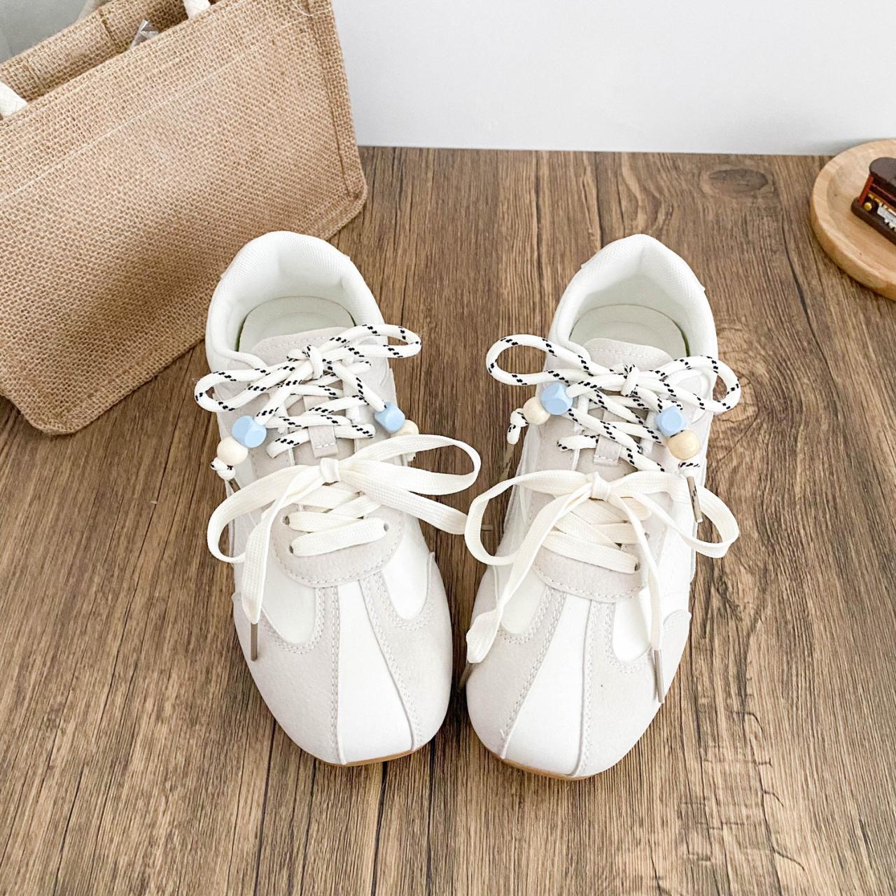 

Women s 2025 New Spring Summer Versatile Sports Leisure Oes Retro Racing Soft Bot Agan Oes Cross Bule Casual Shoes 35