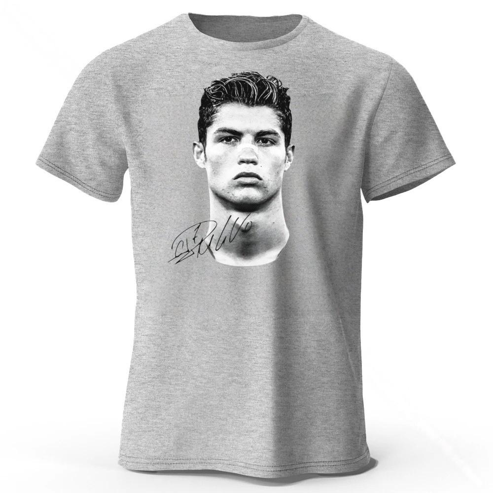 Latest Ronaldo Commemorative Limited Edition Cotton Short Sleeve Summer Mens Comfortable Loose Large Running Fitness Tshirt