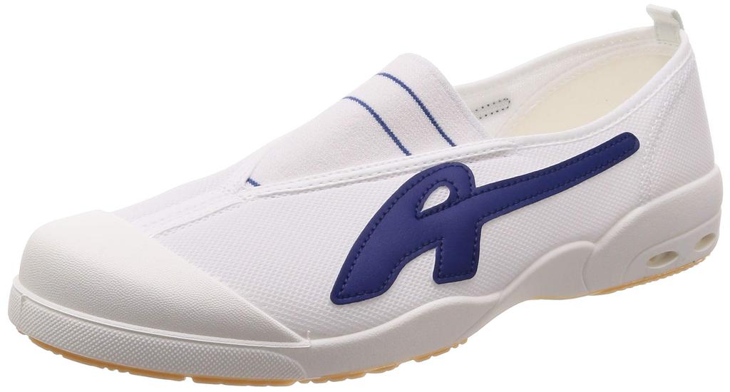 Asahi Dry School Indoor Shoes, Quick-Drying, Sweat-Wicking, Antibacterial, Made in Japan, Kids', Navy, Size 21.0 cm, 2E