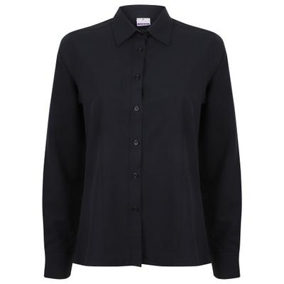 Henbury Womens/Ladies Wicking Long-Sleeved Shirt