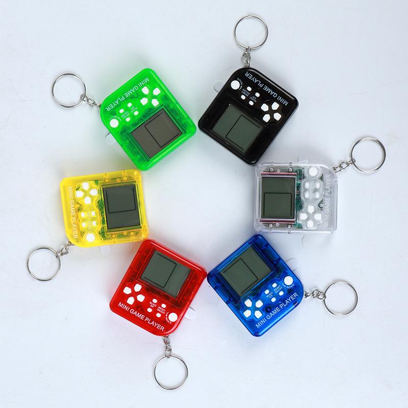 Game Blast Block Tetris Mini Toy Game Machine Portable Keychain Gift Children
