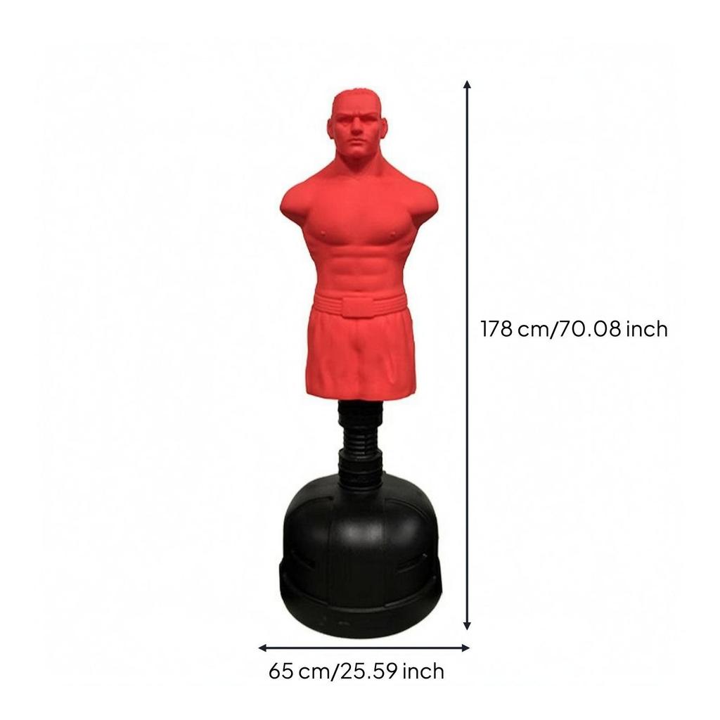 Freestanding Punching Bag ShockAbsorbing Human Torso NoiseReducing Skin 178CM Large