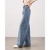 TERRE BLEUE Damen High-Waist Lockere Wide-Leg Jeans