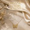 3/4/6cm Butterfly Pendant Necklace Minimalist Butterfly Pendant Stainless Steel Choker  Evening