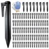 200 Pcs 3.3 Inch Landscape Staples Ground Spikes Fixing Pins for Installation Boundary Wire & Robot Lawns Mower