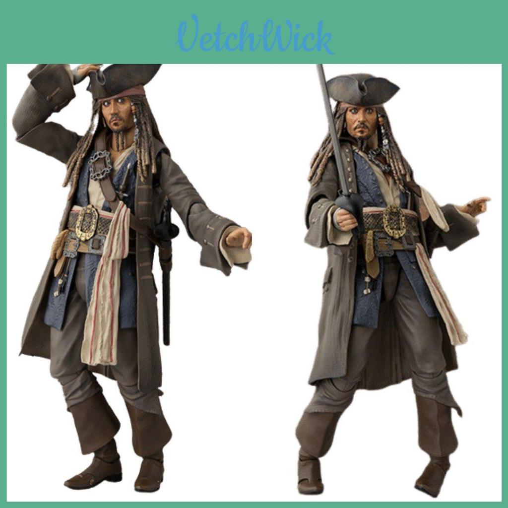 Pirates Of The Caribbean 5 Captain Jack Shf Action Figure Collectible And Detailed