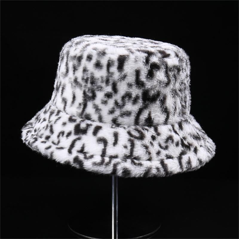 Winter Plush Bucket Hat Warm Fisherman Hat Outdoor Activity Fashionable Hat for Outdoor Activities and Daily Wear