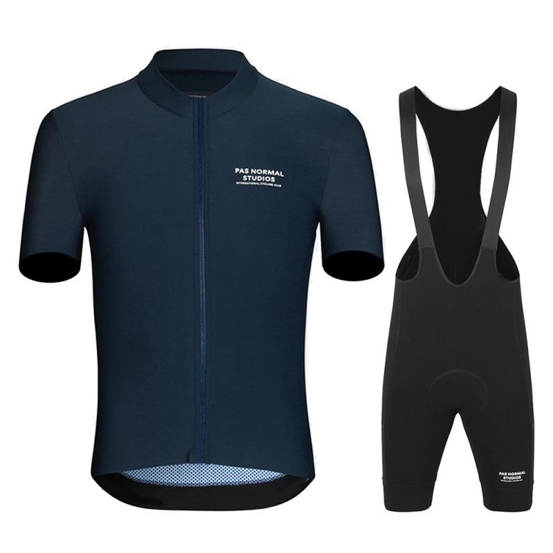 Pas Normal Studios Bike Team Cycling Jersey Set Mai Summer Breathable Outdoor Cycling Suit Set